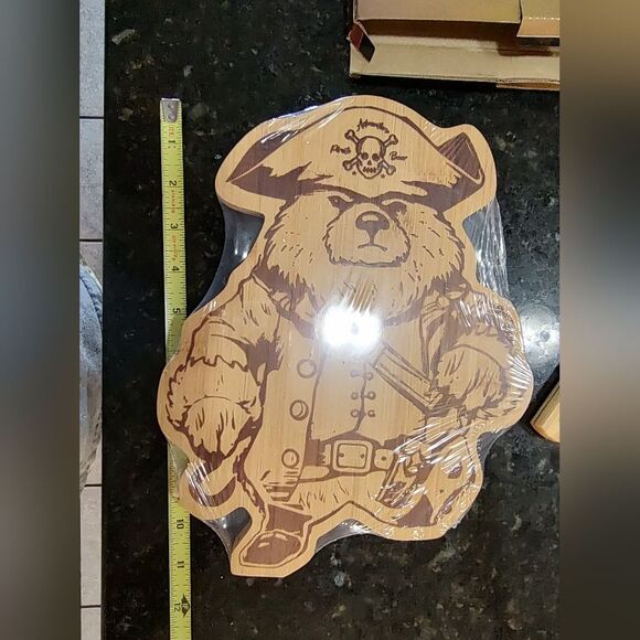 Pirate Bear Cutting Board & Knife Set - Picture 2 of 5